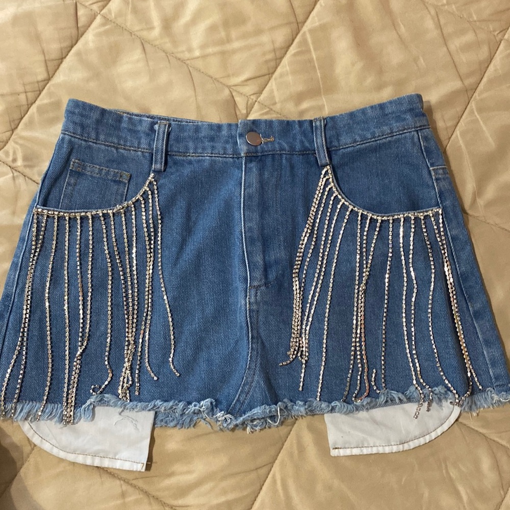 mini beaded skirt